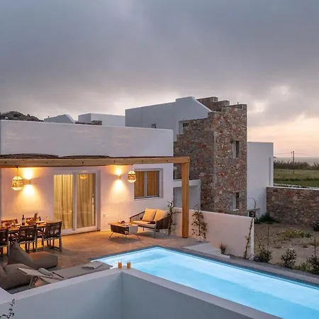 Emerald Sunset Villa, Orkos Beach, By Naxosvibe * Pláka
