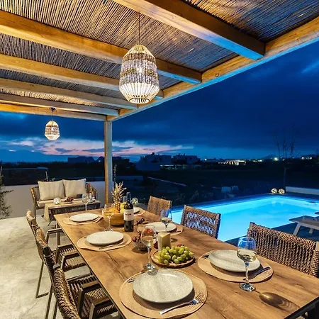 Emerald Sunset Villa, Orkos Beach, By Naxosvibe *